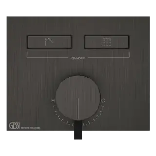 Смеситель для душа Gessi HI-FI 63079#707 цвет-Black Metal Brushed PVD