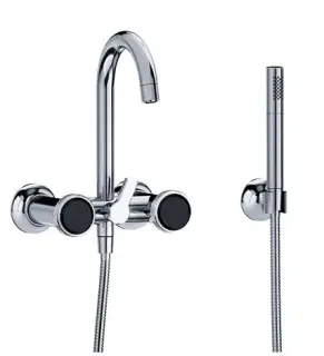 Смеситель для ванны Jorger Valencia 638.20.100.000-12 хром/черный хрусталь