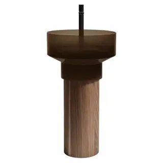 Раковина Antonio Lupi BORGHI BORGHI11+BORGHI30 раковина-CRISTALMOOD BARRIQUE, пьедестал-NOCE CANALETTO