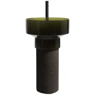 Раковина Antonio Lupi BORGHI BORGHI11+BORGHI30T раковина-CRISTALMOOD OLEO, пьедестал-SUGHERO TOSTATO