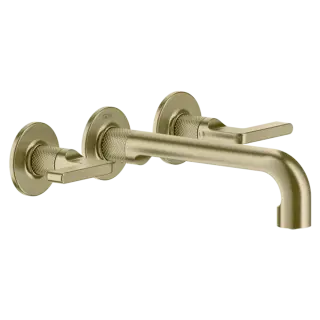 Смеситель для раковины Gessi INCISO 58090#727 цвет-браш.латунь PVD