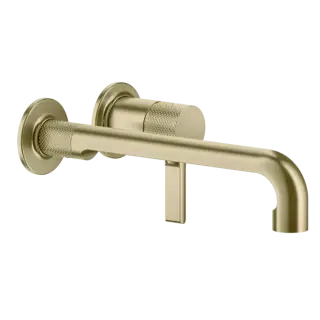 Смеситель для раковины Gessi INCISO 58089#727 цвет-браш.латунь PVD