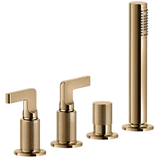 Смеситель для ванны Gessi INCISO 58043#735 Warm Bronze PVD