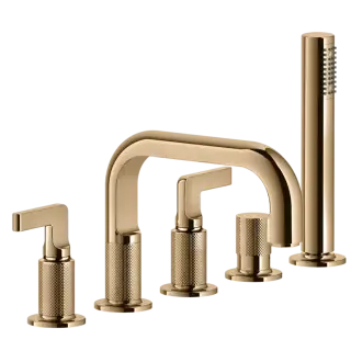 Смеситель для ванны Gessi INCISO 58040#735 Warm Bronze PVD