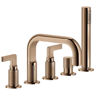 Смеситель для ванны Gessi INCISO 58040#030 Медный PVD