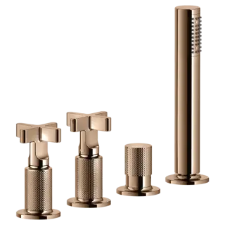 Смеситель для ванны Gessi INCISO 58143#030 Медный PVD