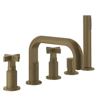 Смеситель для ванны Gessi INCISO 58140#713 античная латунь