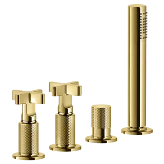 Смеситель для ванны Gessi INCISO 58143#246 золото PVD