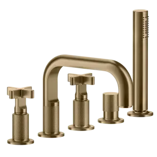 Смеситель для ванны Gessi INCISO 58140#726 Warm Bronze Brushed PVD