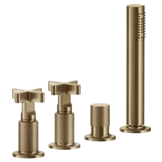 Смеситель для ванны Gessi INCISO 58143#726 Warm Bronze Brushed PVD