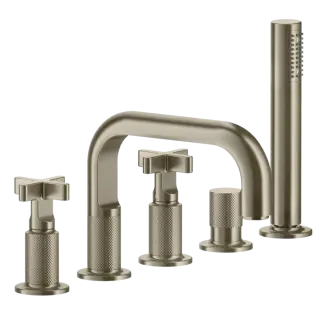 Смеситель для ванны Gessi INCISO 58140#149 FINOX BRUSHED NICKEL