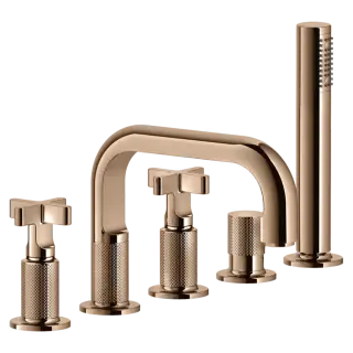 Смеситель для ванны Gessi INCISO 58140#030 Медный PVD