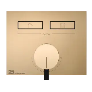 Смеситель для душа Gessi HI-FI 63079#735 Warm Bronze PVD