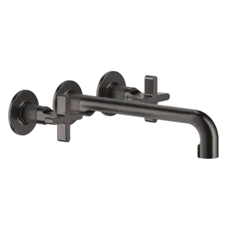 Смеситель для раковины Gessi INCISO 58192#707 Black Metal Brushed PVD