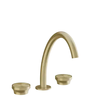 Смеситель для раковины Gessi ORIGINI 66014#727 цвет-браш.латунь PVD