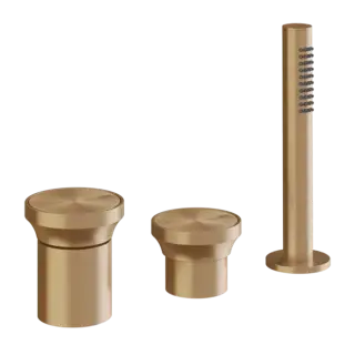 Смеситель для ванны Gessi ORIGINI 66043#726 Warm Bronze Brushed PVD
