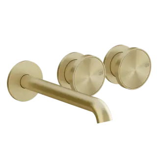 Смеситель для раковины Gessi ORIGINI 66090#727 цвет-браш.латунь PVD