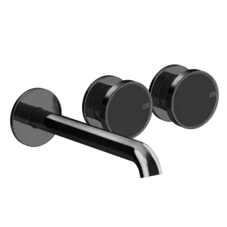 Смеситель для раковины Gessi ORIGINI 66090#706 Black Metal PVD