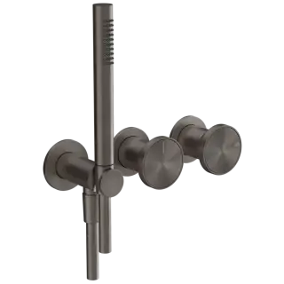 Смеситель для душа Gessi ORIGINI 66036#707 Black Metal Brushed PVD