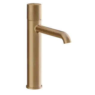 Смеситель для раковины Gessi HABITO DIAMANTATO 70606#726 цвет-Warm Bronze Brushed PVD