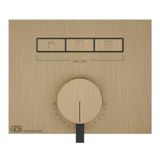 Смеситель для душа Gessi HI-FI MIXER 63081#726 Warm Bronze Brushed PVD