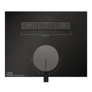 Смеситель для душа Gessi HI-FI MIXER 63081#706 Black Metal PVD