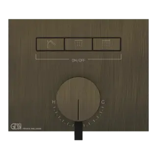 Смеситель для душа Gessi HI-FI MIXER 63081#713 античная латунь