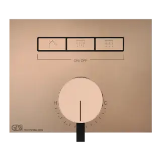 Смеситель для душа Gessi HI-FI MIXER 63081#030 Медный PVD