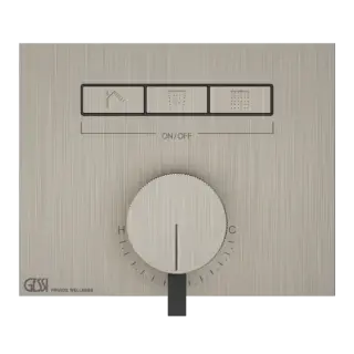 Смеситель для душа Gessi HI-FI MIXER 63081#149 FINOX BRUSHED NICKEL