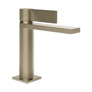 Смеситель для раковины Gessi INVERSO RIGATO 73502#149 цвет-FINOX BRUSHED NICKEL