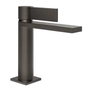Смеситель для раковины Gessi INVERSO DIAMANTATO 73651#707 цвет-Black Metal Brushed PVD