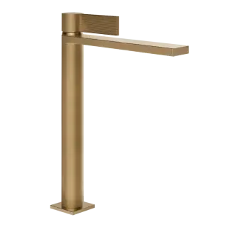 Смеситель для раковины Gessi INVERSO RIGATO 73553#726 цвет-Warm Bronze Brushed PVD