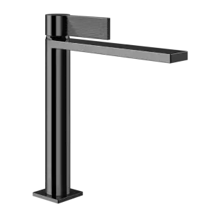 Смеситель для раковины Gessi INVERSO RIGATO 73506#706 цвет-Black Metal PVD