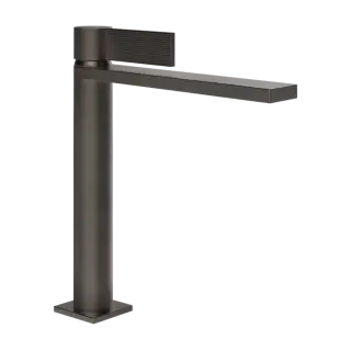 Смеситель для раковины Gessi INVERSO RIGATO 73555#707 цвет-Black Metal Brushed PVD
