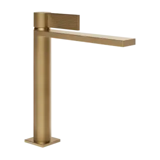 Смеситель для раковины Gessi INVERSO RIGATO 73555#726 цвет-Warm Bronze Brushed PVD
