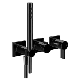 Смеситель для душа Gessi INVERSO RIGATO 73536#706 цвет-Black Metal PVD