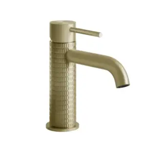 Смеситель для раковины Gessi MECCANICA 54202#727 цвет-браш.латунь PVD