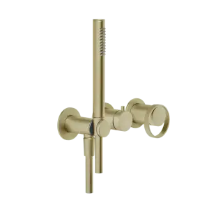 Смеситель для душа Gessi ANELLO 63345#727 цвет-браш.латунь PVD