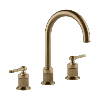 Смеситель для раковины Gessi VENTI20 65016#726 цвет-warm bronze brushed PVD