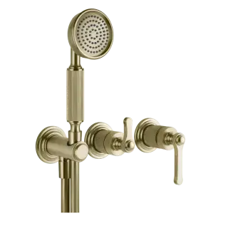 Смеситель для душа Gessi VENTI20 65036#727 цвет-браш.латунь PVD