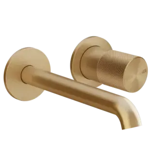 Смеситель для раковины Gessi HABITO DIAMANTATO 70688#726 warm bronze brushed PVD
