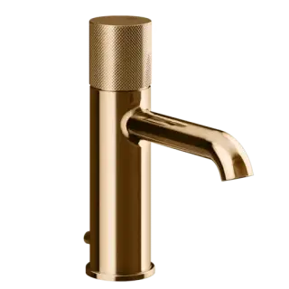 Смеситель для раковины Gessi HABITO DIAMANTATO 70601#735 цвет-warm bronze PVD