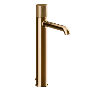 Смеситель для раковины Gessi HABITO DIAMANTATO 70603#735 цвет-warm bronze PVD