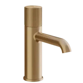 Смеситель для раковины Gessi HABITO RIGATO 70502#726 цвет-warm bronze brushed PVD