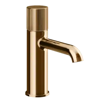 Смеситель для раковины Gessi HABITO RIGATO 70502#735 цвет-warm bronze PVD