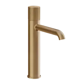 Смеситель для раковины Gessi HABITO RIGATO 70506#726 цвет-warm bronze brushed PVD