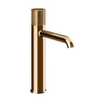 Смеситель для раковины Gessi HABITO RIGATO 70506#735 цвет-warm bronze PVD