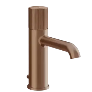 Смеситель для раковины Gessi HABITO RIGATO 70501#708 цвет-браш.медь PVD