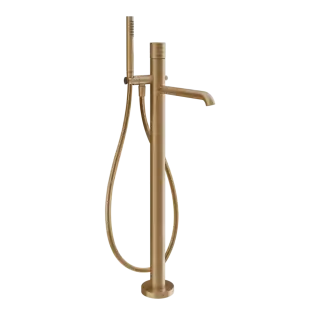 Смеситель для ванны Gessi HABITO TRAME 70328#726 цвет-warm bronze brushed PVD
