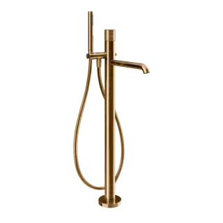 Смеситель для ванны Gessi HABITO TRAME 70328#735 цвет-warm bronze PVD
